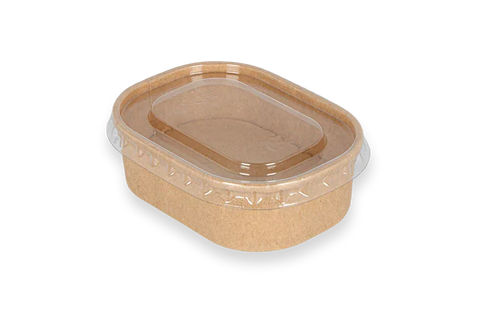 Product foto van Sausbakjes 150ml 108mm rechthoekig kraft