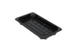 Product foto van Sushi tray SY-01 + deksel 164x88x20mm Zwart