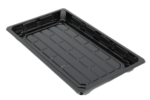 Product foto van Sushi tray SY-09 + deksel 237x145x20mm Zwart