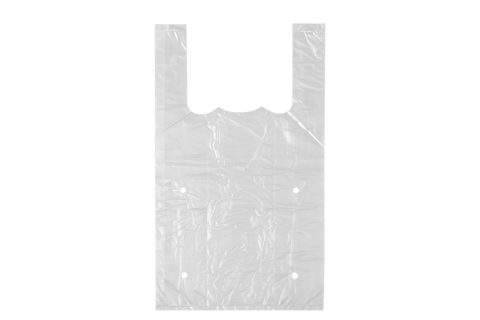 Product foto van Hemddraagtas transparant LDPE 22+12x41cm 15mu