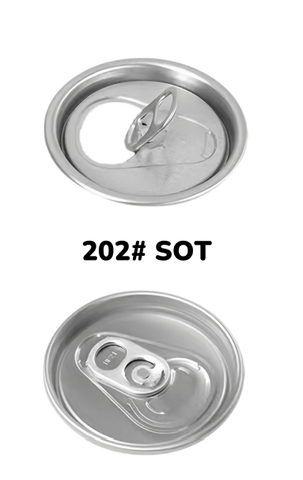 Product foto van PET Can 330ml Regular transparant met #202 SOT (Stay On Tab) Deksel (LET OP: levertijd*)