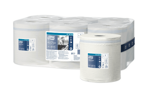 Product foto van Tork M4 Reflex™ Centerfeed Poetspapier 6x857 vellen Multifunctioneel Wit (473242)