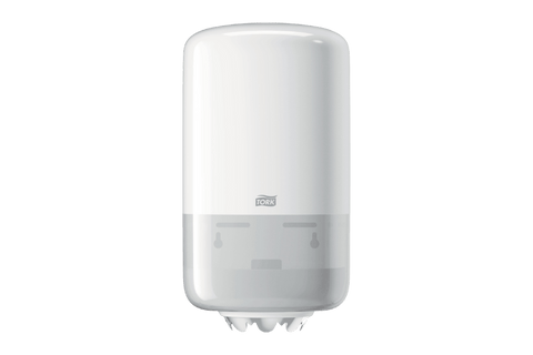 Product foto van Tork® M1 Mini Centerfeed Dispenser Robuust Design Wit (558000)