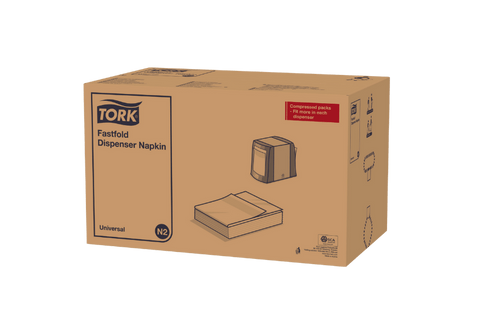 Product foto van Tork® N2 dispenserservet Fastfold wit (10933)