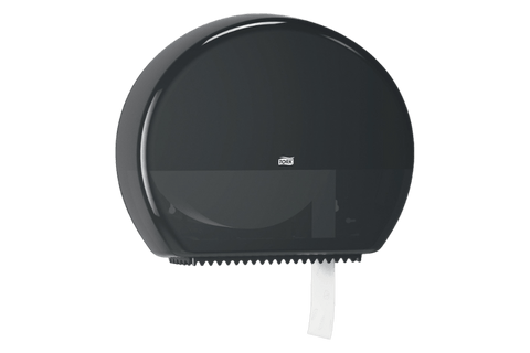 Product foto van Tork® T1 Jumbo Toiletpapier Dispenser Hoge Capaciteit Elevation Lijn Zwart (554008)