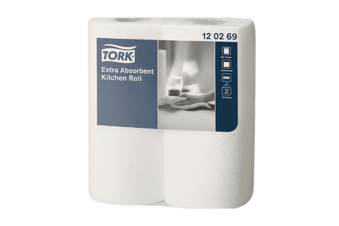 Product foto van Tork® Extra Absorberende Keukenrol 2-laags 12x15