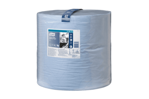 Product foto van Tork® W1 Heavy-Duty Rol Poetspapier Multifunctioneel 1x1000 vellen Blauw (130070)