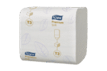 Product foto van Tork® T3 Zacht Gevouwen Toiletpapier 2-laags 30x252 vellen Wit Premium (114273)