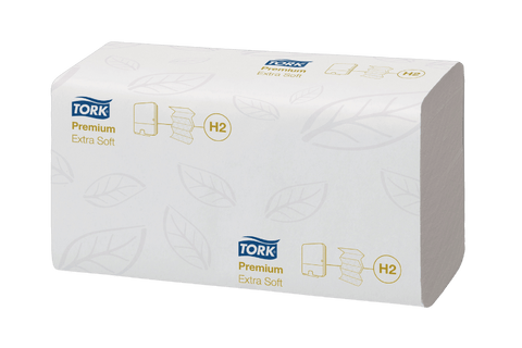 Product foto van Tork Xpress® H2 Multifold Handdoeken 21x100 vellen Premium Extra zacht Wit (100297)
