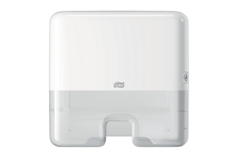 Product foto van Tork® H2 Xpress Mini Multifold Handdoek Dispenser Elevation-lijn Wit (552100)