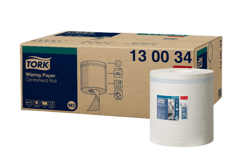 Product foto van Tork® M2 Centerfeed Poetspapier 6x471 vellen Absorberend Wit (130034)