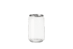 Product foto van PET Can 330ml Regular transparant met #202 SOT (Stay On Tab) Deksel (LET OP: levertijd*)