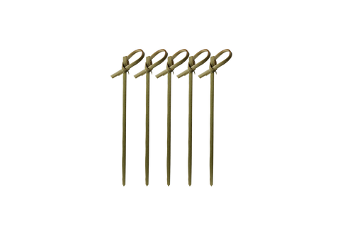 Product foto van Bamboe prikker met knoop 10cm BIO