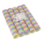 Product foto van 10 Serpentines 4 m "Stripes" brandvertagend