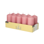 Product foto van 10 Stompkaarsen Ø 40 mm · 90 mm oudroze
