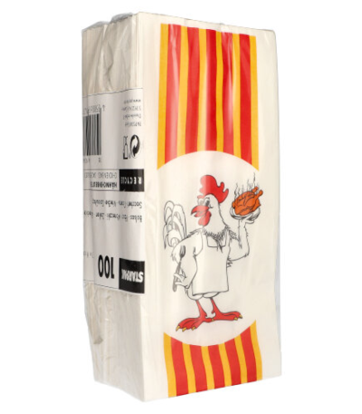 HDPE-gecoated 28 cm x 13 cm x 8 cm "Grillhähnchen" 1/1