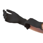 Product foto van 100 "Medi-Inn Classic" Handschoenen Nitril poedervrij "Black Plus" zwart Maat: S