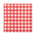Product foto van 100 Servetten 3-laags 1/4 vouw 33 cm x 33 cm rood "Vichy Karo"