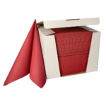 Product foto van 100 Servetten "ROYAL Collection" 1/4 vouw 40 cm x 40 cm bordeaux