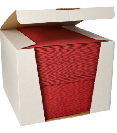 Product foto van 100 Servetten "ROYAL Collection" 1/4 vouw 40 cm x 40 cm bordeaux