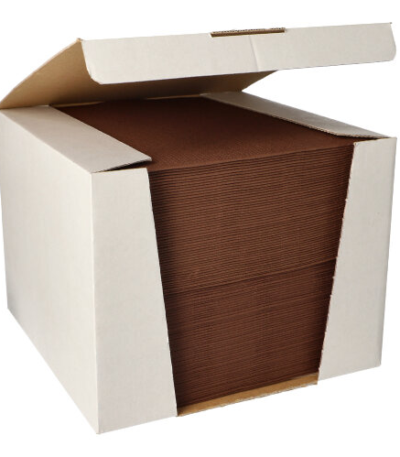 Product foto van 100 Servetten "ROYAL Collection" 1/4 vouw 40 cm x 40 cm bruin