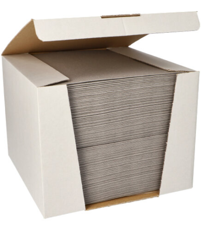 Product foto van 100 Servetten "ROYAL Collection" 1/4 vouw 40 cm x 40 cm grijs