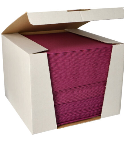 Product foto van 100 Servetten "ROYAL Collection" 1/4 vouw 40 cm x 40 cm paars