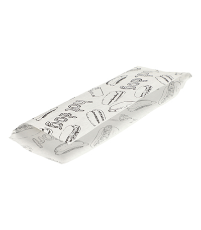 Product foto van 1000 Hotdog zakjes Papier (kraft) 21 cm x 8