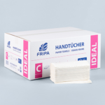 Product foto van 120 Blad Handdoekjes C-vouw 50 cm x 25 cm wit 1-laags