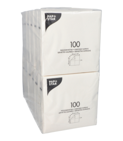 1-laags 1/4 vouw 33 cm x 33 cm wit