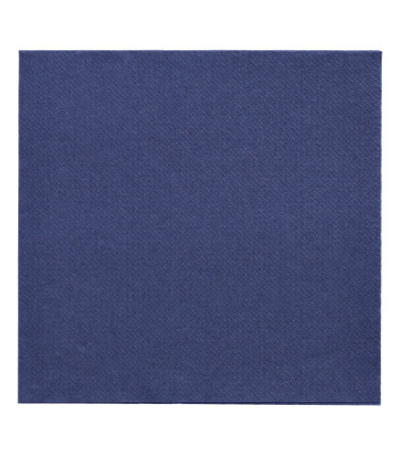 Product foto van 150 Servetten "DAILY Collection" 1/4 vouw 32 cm x 32 cm donkerblauw