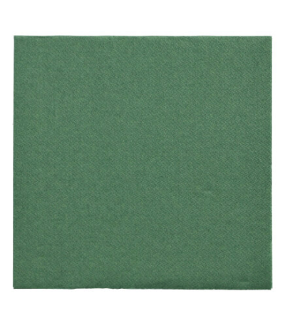 Product foto van 150 Servetten "DAILY Collection" 1/4 vouw 32 cm x 32 cm donkergroen