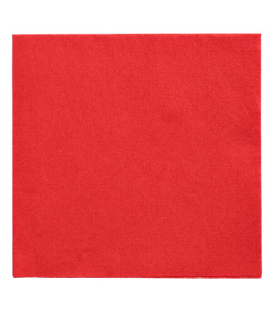 Product foto van 150 Servetten "DAILY Collection" 1/4 vouw 32 cm x 32 cm rood