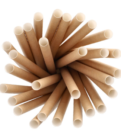 Product foto van 200 Bubble Tea Drinkrietjes Papier "pure" Ø 12 mm · 20 cm bruin