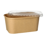 Product foto van 25 Kartonnen Verpakkingsbeker rechthoekig 1000 ml 7