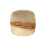 Product foto van 25 Schalen Palmblad "pure" 200 ml 4 cm x 14 cm x 14 cm natuur "QUADRATO"