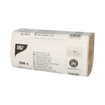 Product foto van 250 Blad Handdoekjes V-vouw 23 cm x 25 cm natuur Zigzag