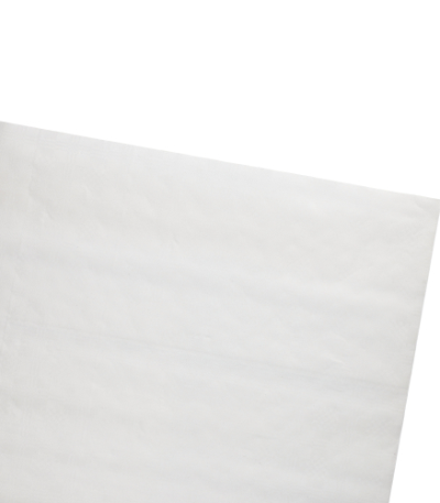 Product foto van 250 Blad Tafelkleed papier met damastprint hoekig 70 cm x 60 cm wit