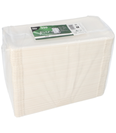 karton "pure" hoekig 11 cm x 24 cm wit