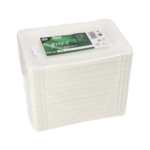 karton "pure" hoekig 13 cm x 20 cm wit