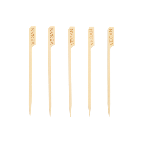 250 Fingerfood spiesjes "pure" 12 cm "VEGAN" Product foto van 250 Fingerfood spiesjes "pure" 12 cm "VEGAN"