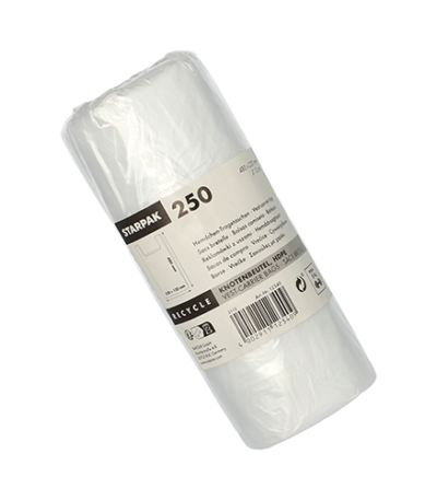 HDPE 48 cm x 22 cm x 12 cm transparant knoopzak