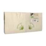 2-laags 1/4 vouw 33 cm x 33 cm natuur met grasvezels