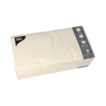 Product foto van 250 Servetten 3-laags 1/4 vouw 33 cm x 33 cm creme