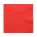 Product foto van 250 Servetten 3-laags 1/4 vouw 33 cm x 33 cm rood