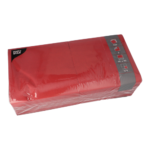 Product foto van 250 Servetten 3-laags 1/4 vouw 40 cm x 40 cm bordeaux