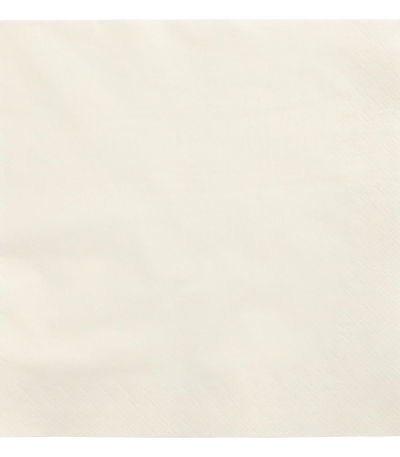 Product foto van 250 Servetten 3-laags 1/4 vouw 40 cm x 40 cm creme
