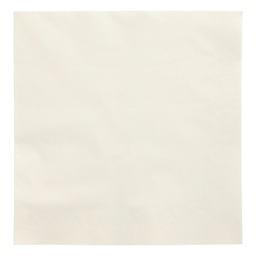 Product foto van 250 Servetten 3-laags 1/4 vouw 40 cm x 40 cm creme