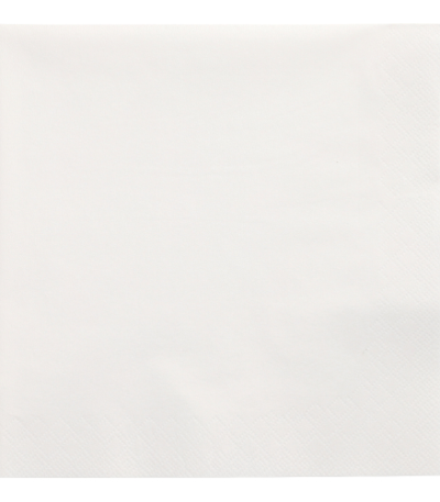 Product foto van 250 Servetten 3-laags 1/4 vouw 40 cm x 40 cm wit