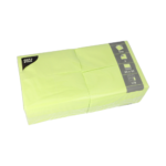 Product foto van 250 Servetten 3-laags 1/8 vouw 33 cm x 33 cm lime